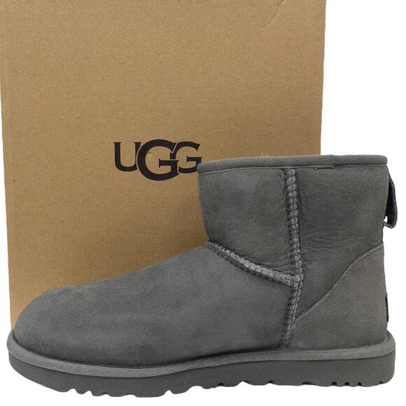 Authentic Ugg Classic Mini II Boots Grey Women's Size 10 Gray - Picture 1 of 7